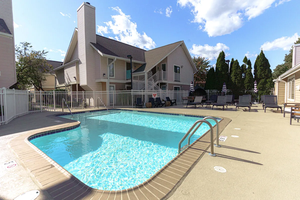 Pool at AVIA Lofts on Victors Way in Ann Arbor, MI