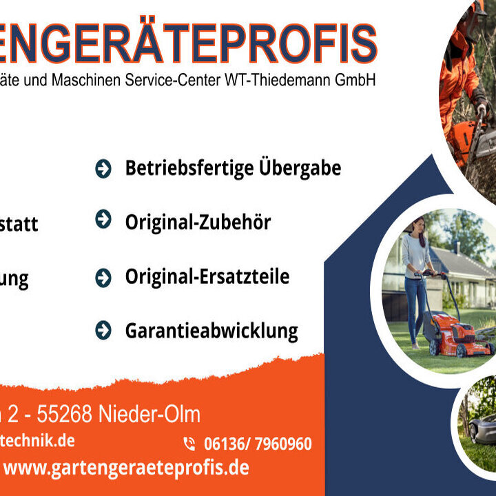 Kundenbild groß 23 Die Gartengeräteprofis - WT-Thiedemann GmbH - Gartengeräte & Reparaturwerkstatt