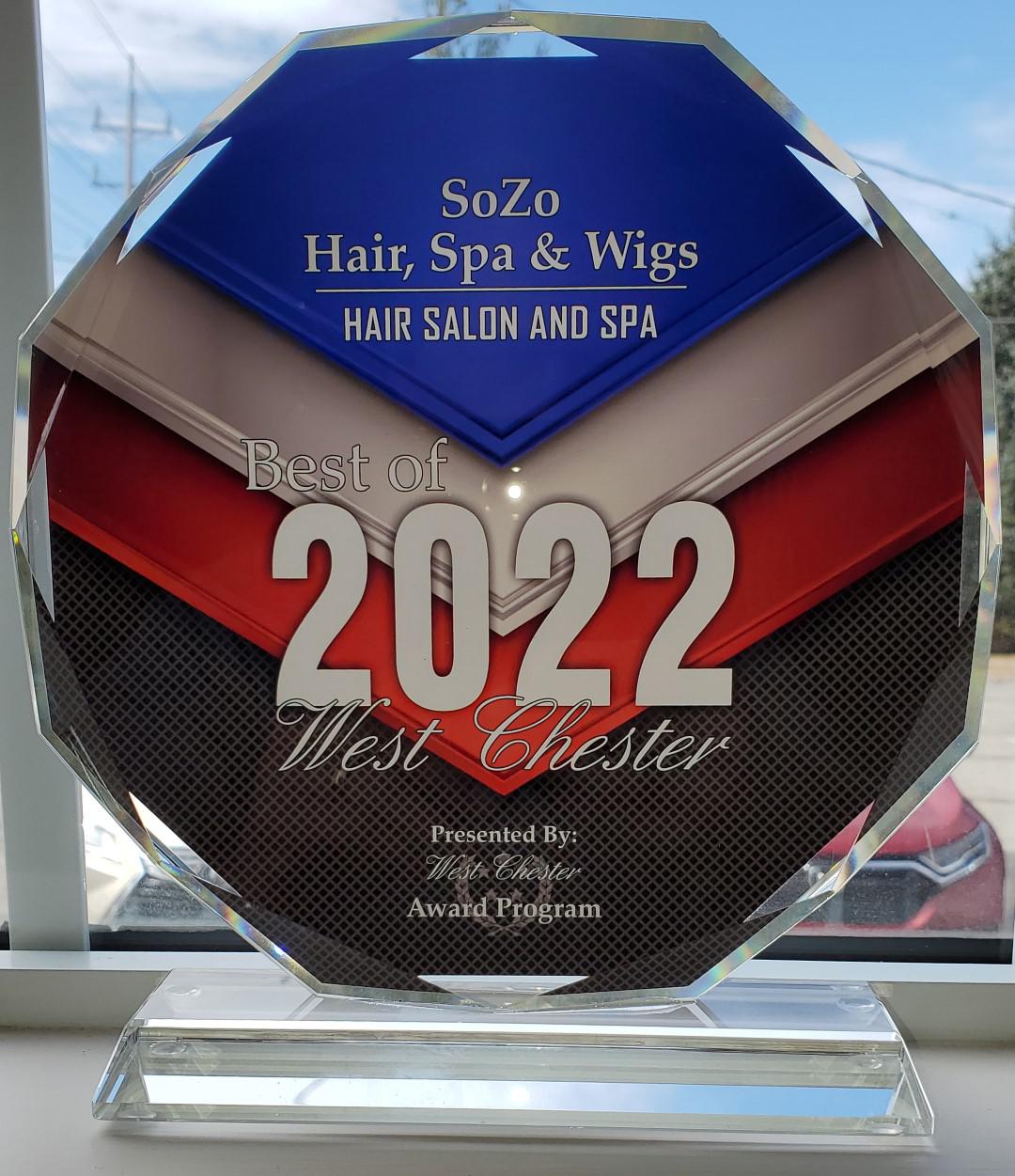 SoZo Hair 2022 Best of Award
