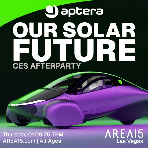 Aptera CES Afterparty — Our Solar Future