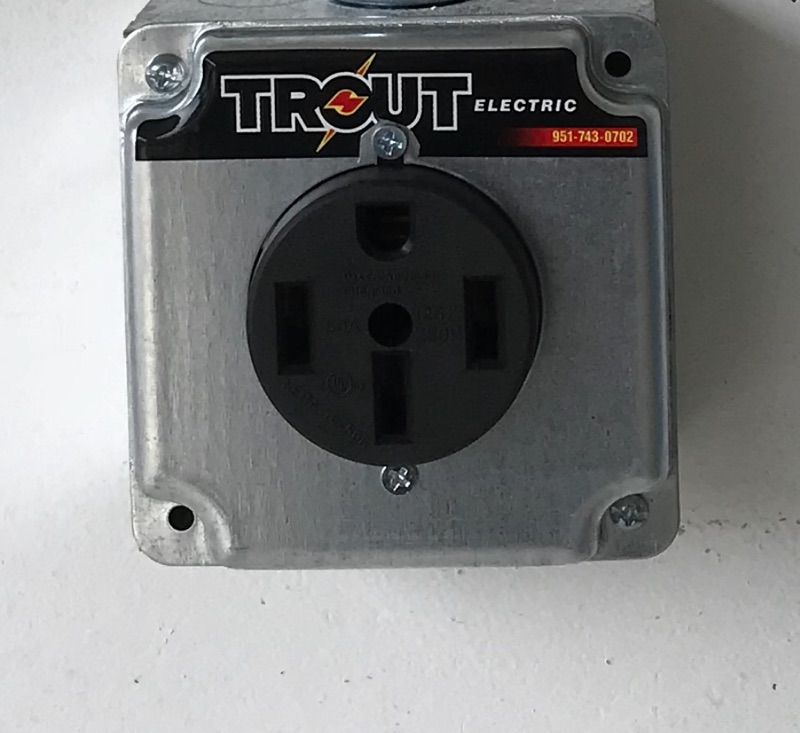 Trout Electric EV charger outlet