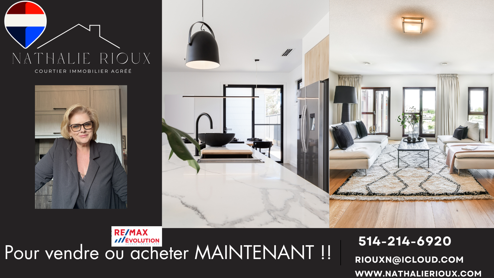 Images Nathalie Rioux Courtier immobilier
