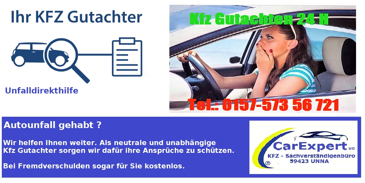 CarExpert Unna UG(hb) Kfz Sachverständigenbüro, Heinrich-Hertz-Strasse 16 in Unna