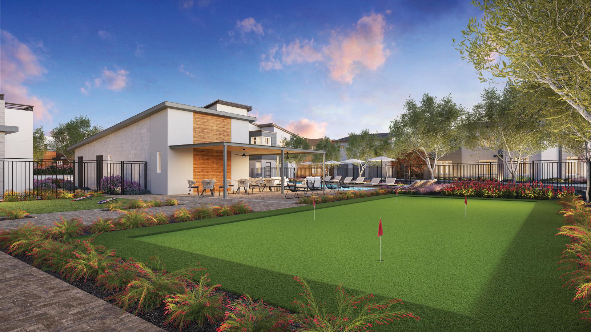 Practice your short game on the putting green 