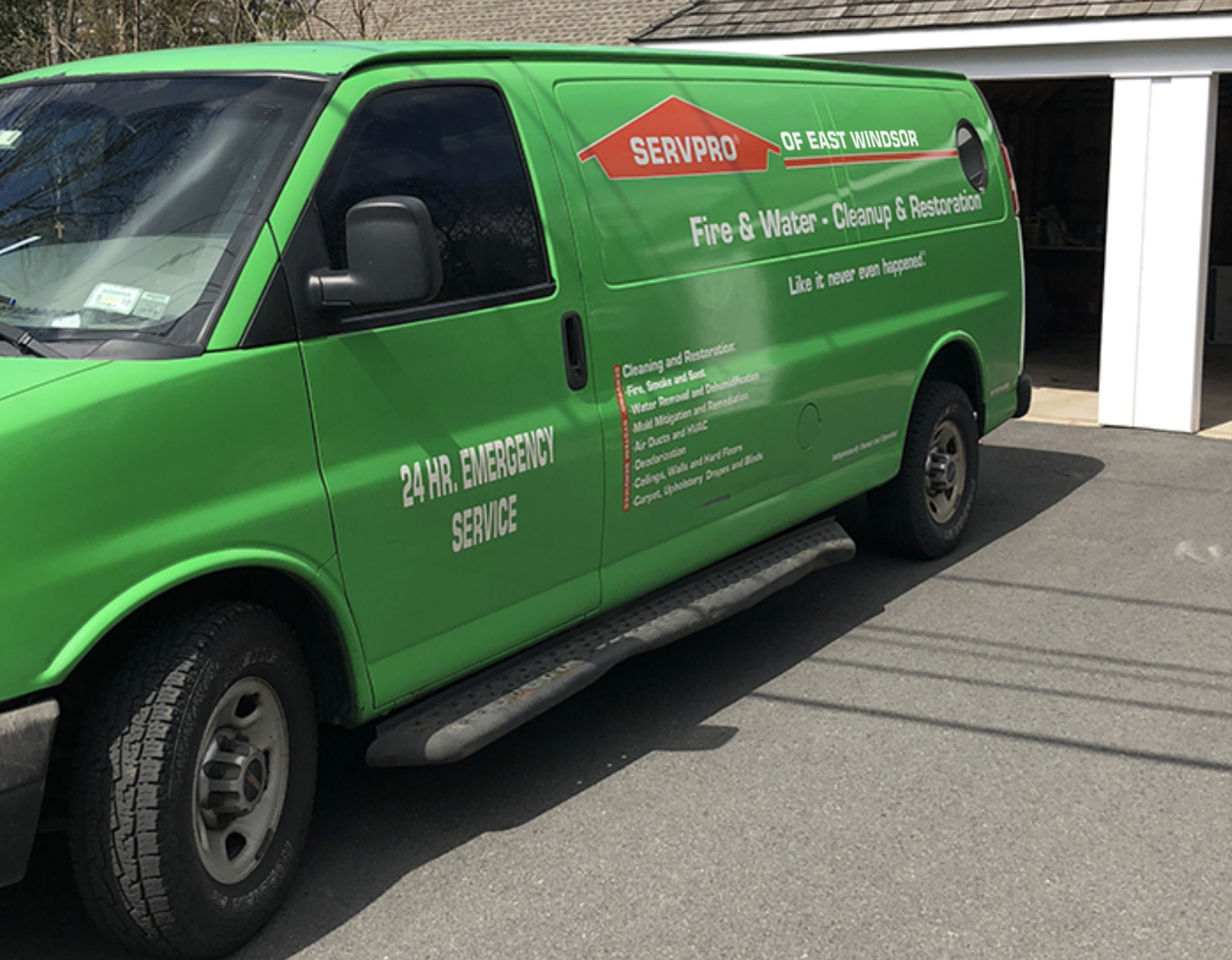SERVPRO service vehicle equipped to help local residents with property damage restoration