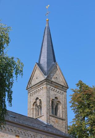 Kirchturm der Evangelischen Kirche Vendersheim