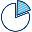 Removed piece of pie chart icon.