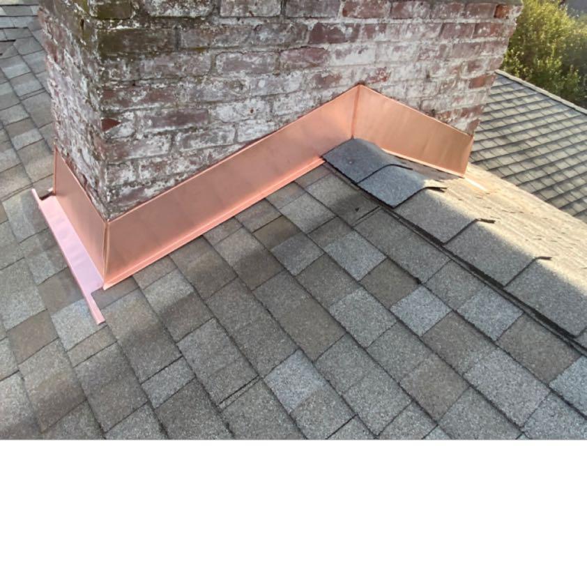 Chimney Copper Flashing Repair And Replacement