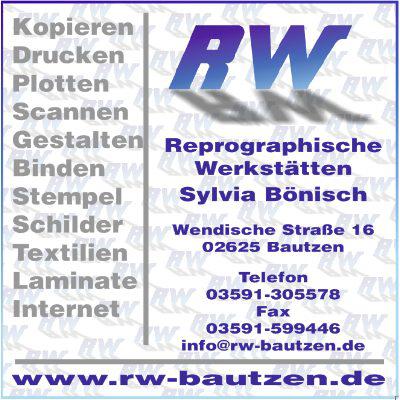 Reprographische Werkstätten Sylvia Bönisch in Bautzen - Logo