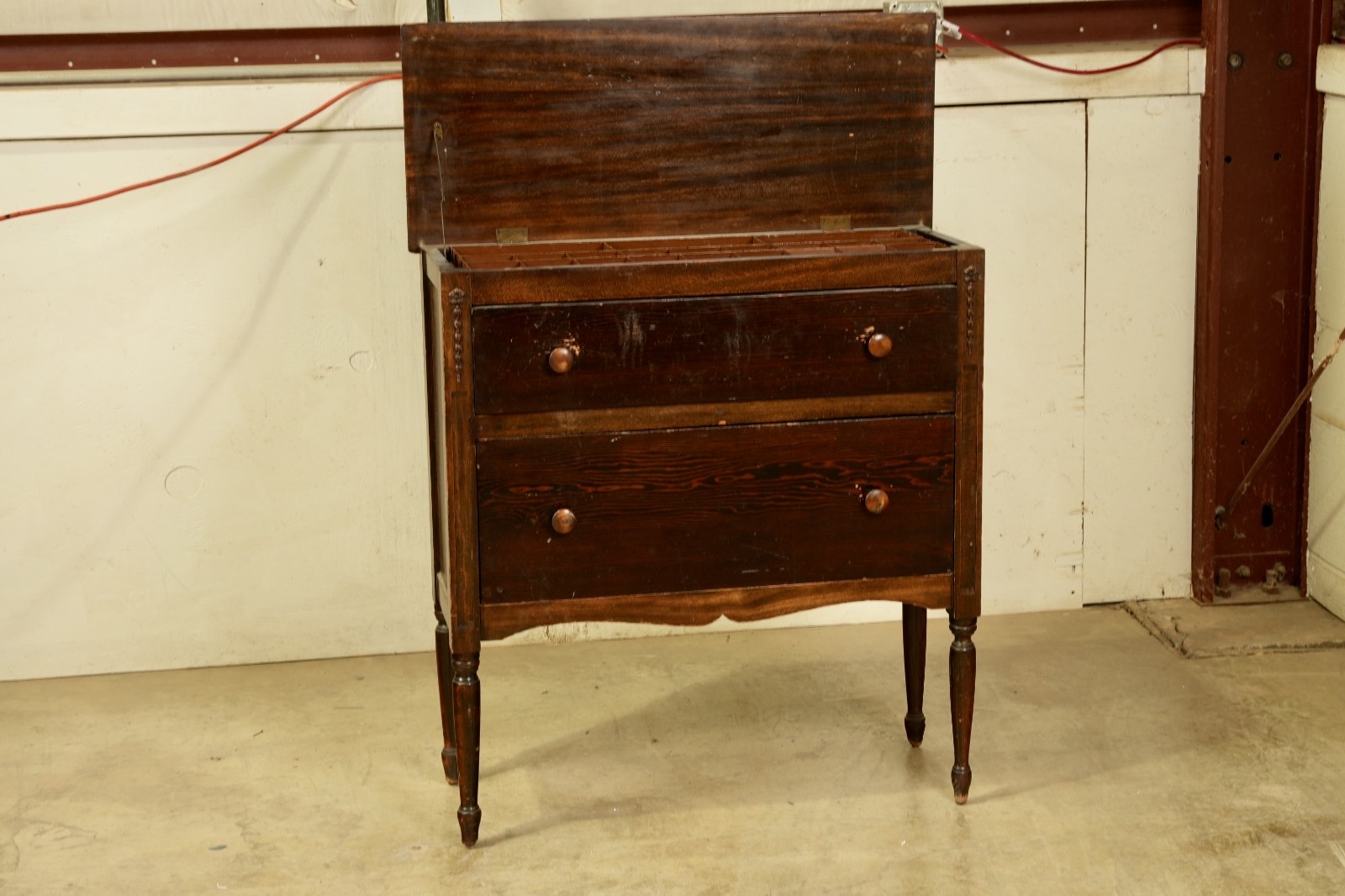 Antique dresser open top - before restoration