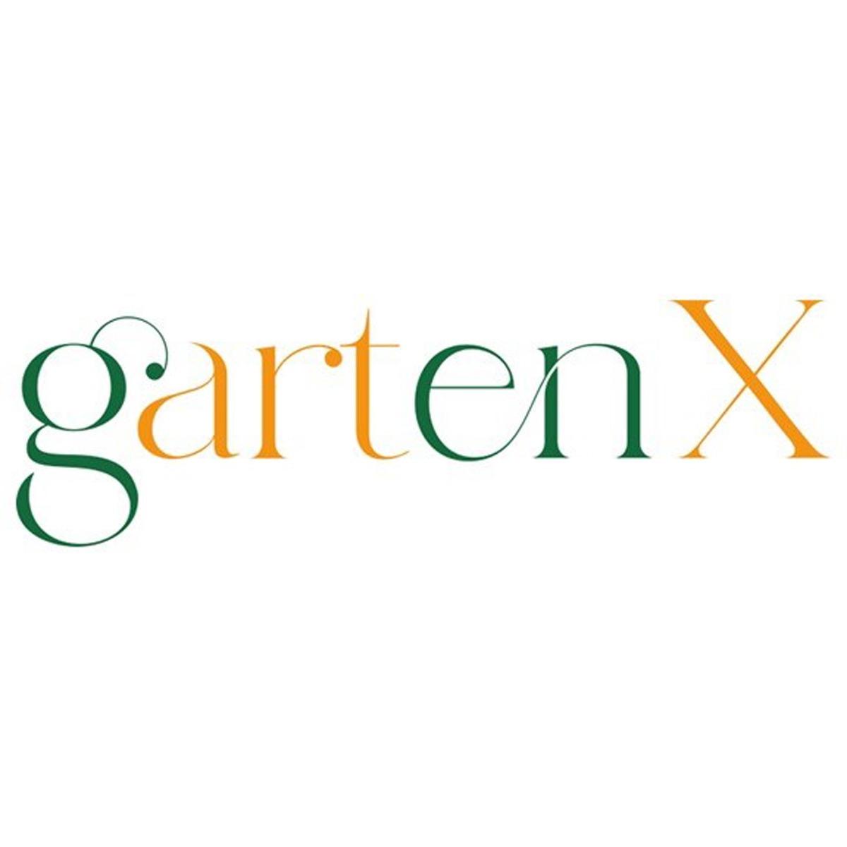 Logo gartenX ist für alle, die Garten und Kunst lieben.