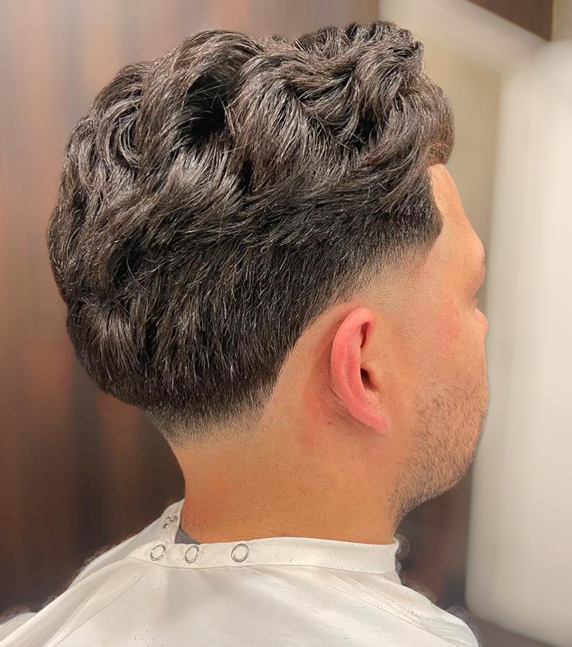 Bald Fade Taper Side View
