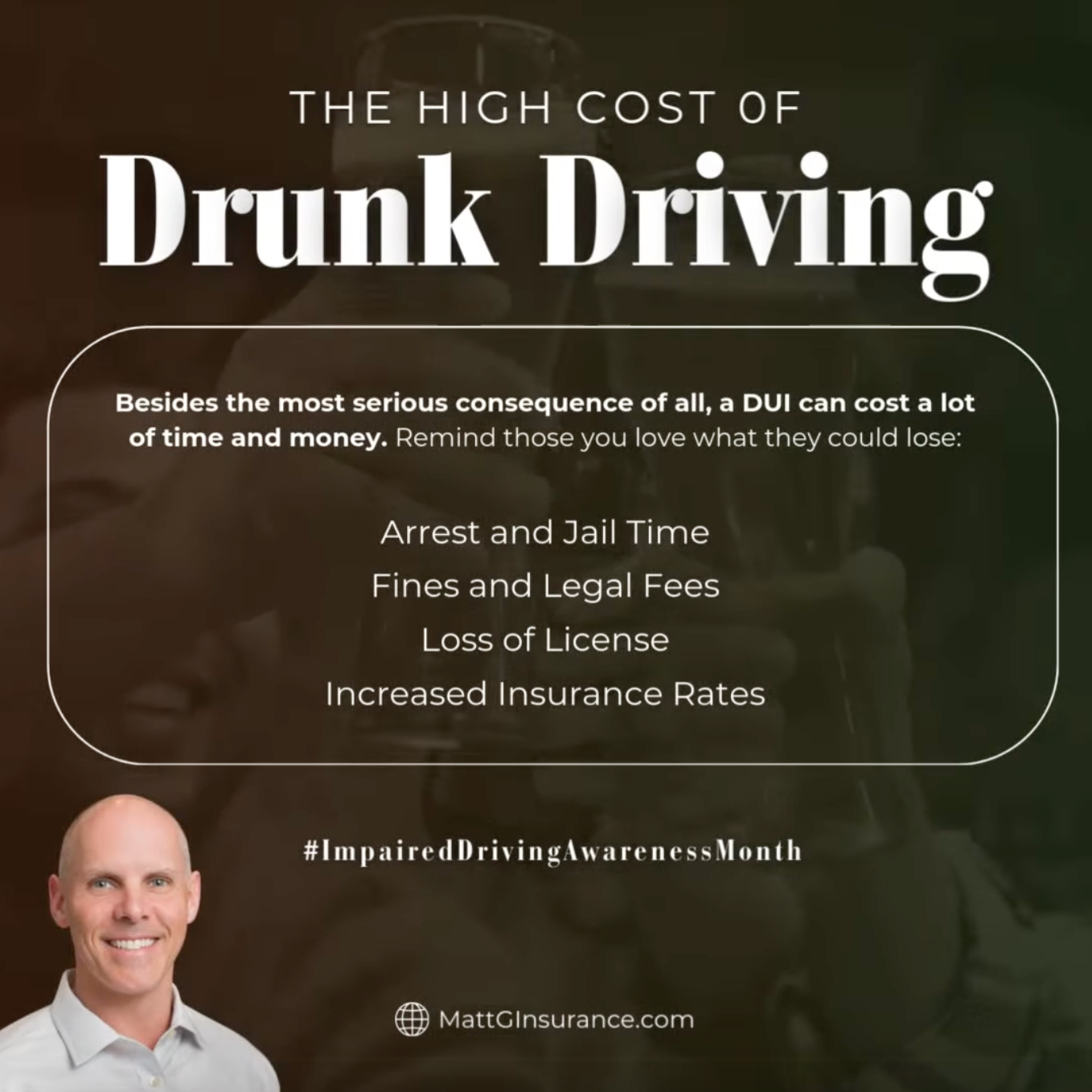 Drunk driving can cost you more than just money.