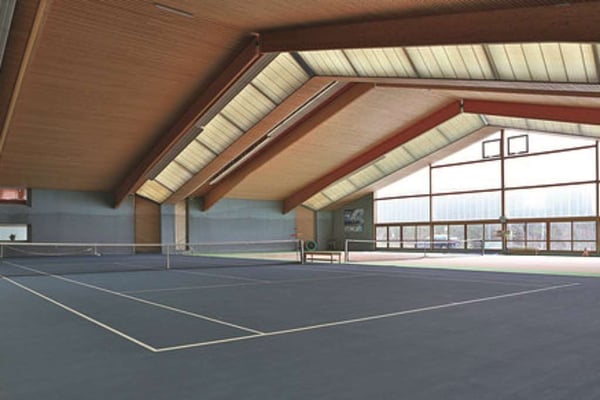 indoor tennis court