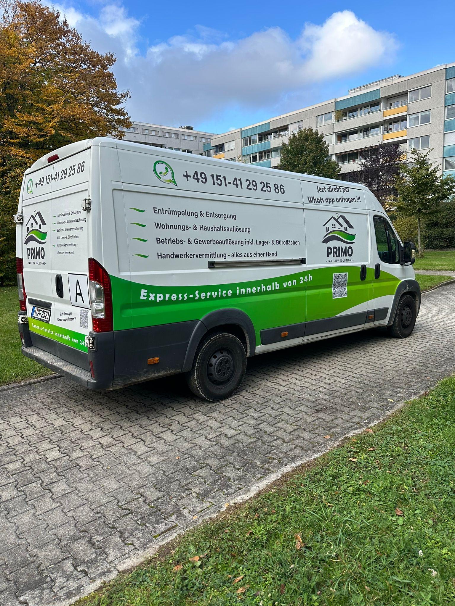 Primo Facility Solutions | Entrümpelung, Haushalts- & Wohnungsauflösung München, Nanga-Parbat-Straße 93 in München