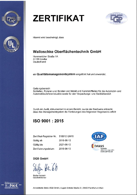 Walloschke Oberflächentechnik GmbH, Hommericher Strasse 1a in Lindlar