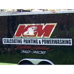 K&M Sealcoating, Painting & Pressure Washing Logo