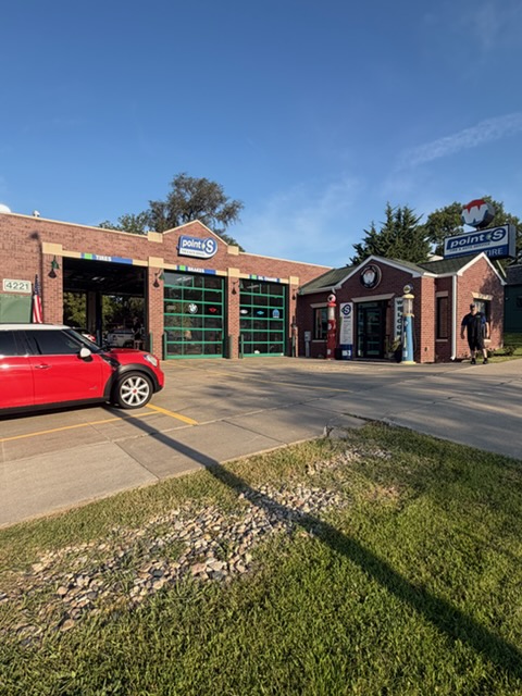 Walker Tire Point S at 4221 S. 48th Street in Lincoln, Nebraska, providing tires and complete automotive service.