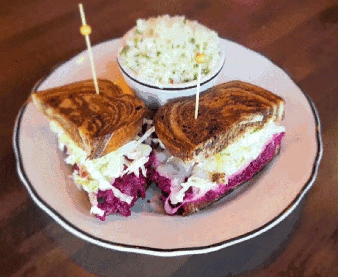 Vegetarian Beet Pastrami Melt Broadview Heights Food