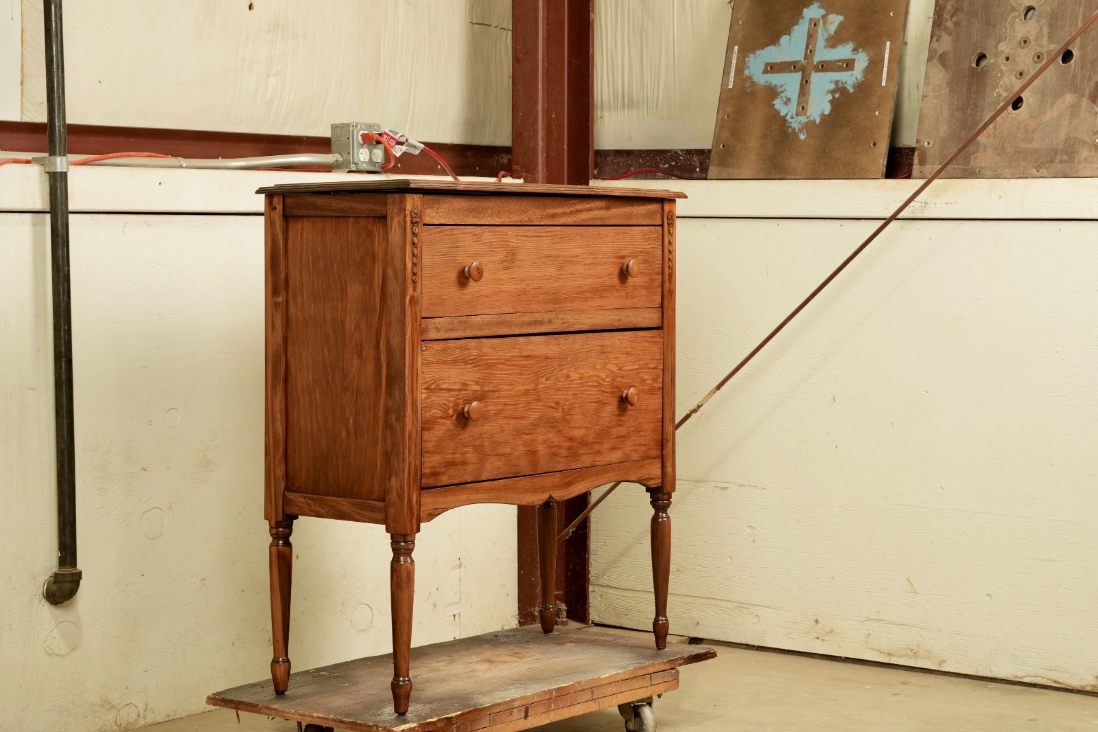 Antique dresser refinished - after restoration