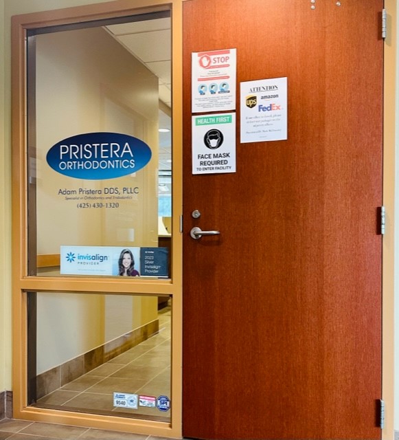Front Door At Pristera Orthodontics