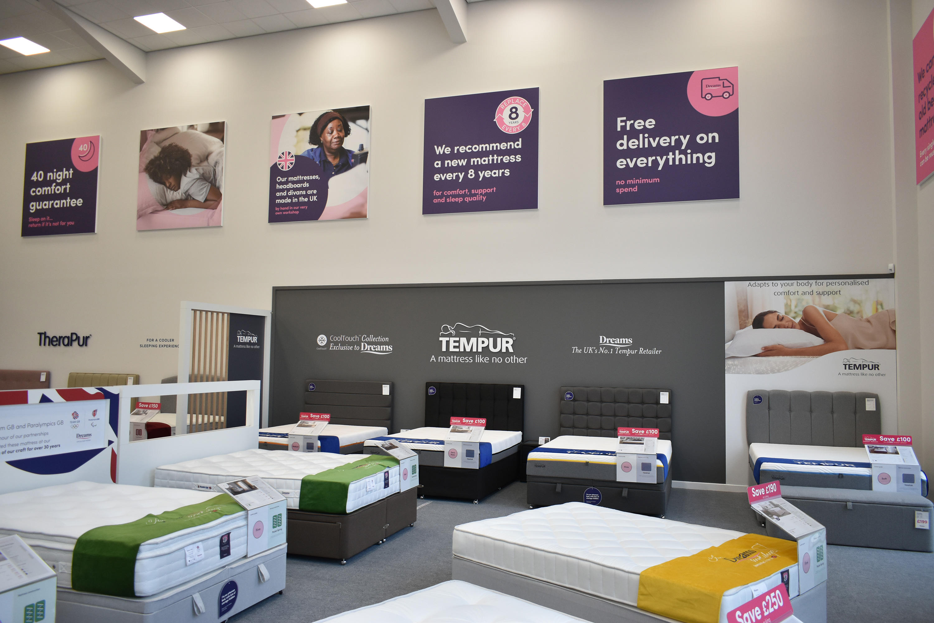 Dreams Southampton Hedge End Mattresses (Manufacture, Wholesale