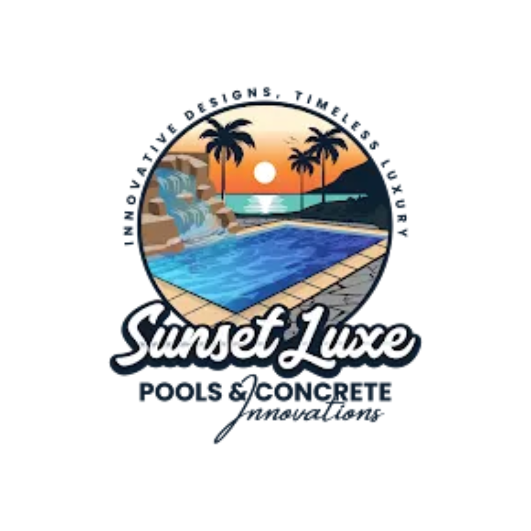 Sunset Luxe Pools &amp; Concrete Innovations Logo