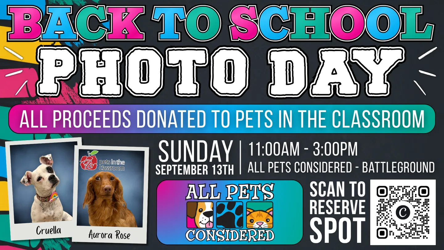 Image of Local Pet Event APC Back to School Photo Day Nearby