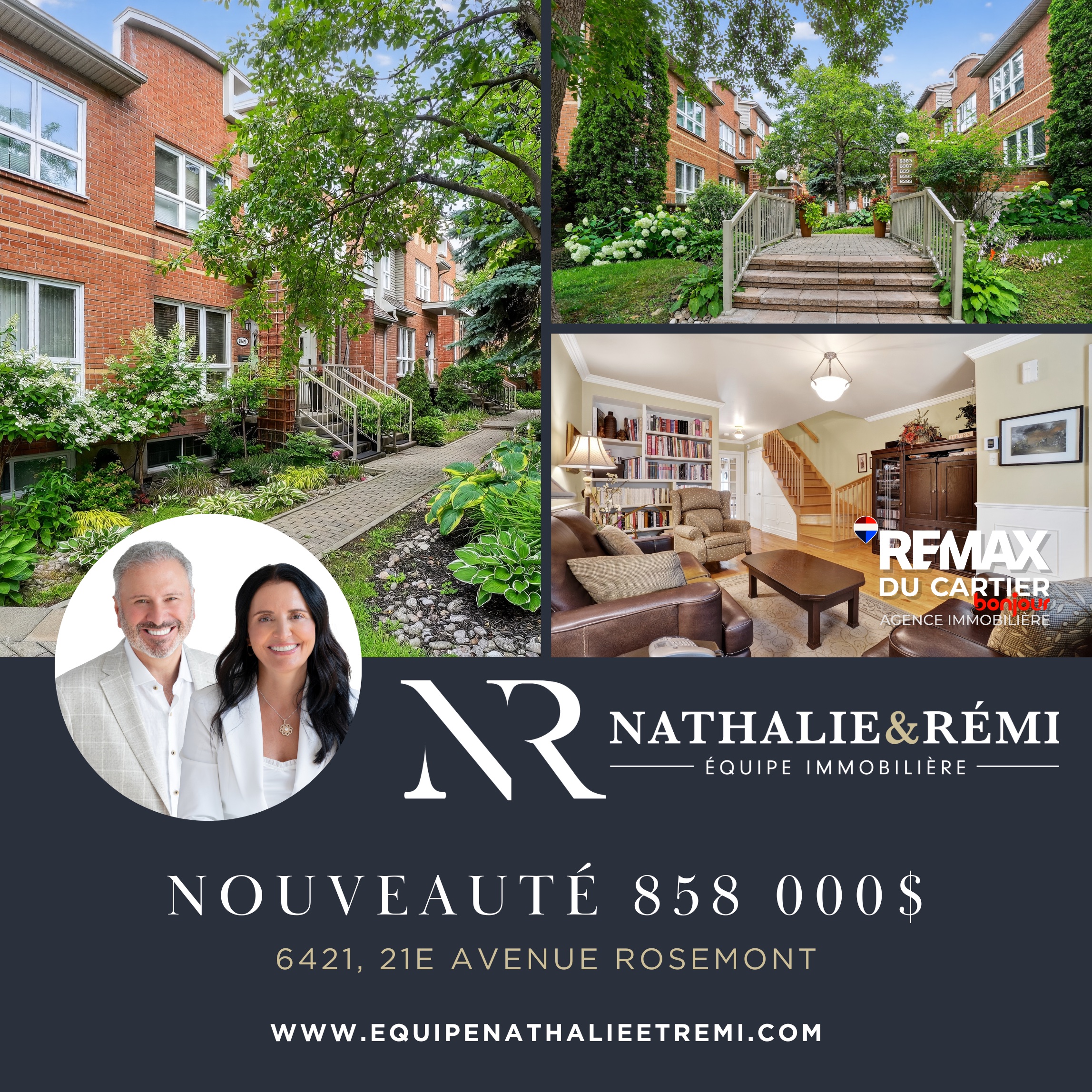 Images Nathalie Plante et Rémi Tremblay, RE/MAX Du Cartier Bonjour - Courtiers immobiliers inc. agréés, DA. Saint-Sauveur