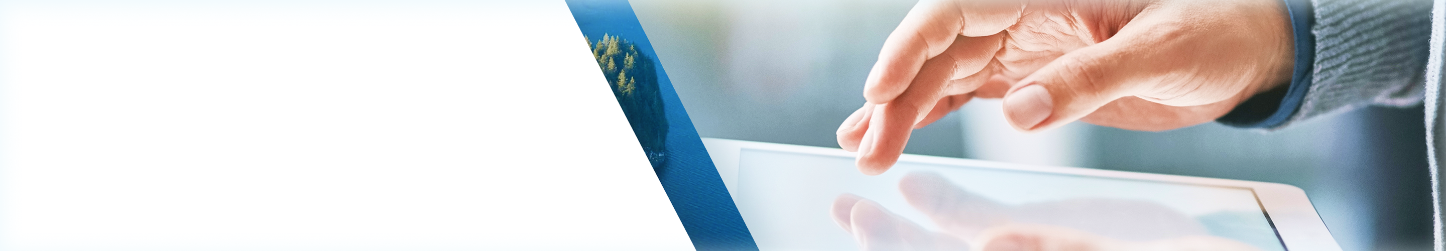 Close-up of someone scrolling on a tablet.