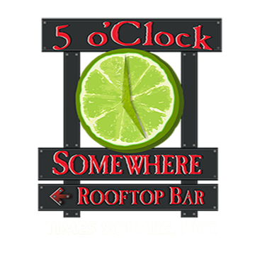 5 o'Clock Somewhere Bar - Times Square Logo