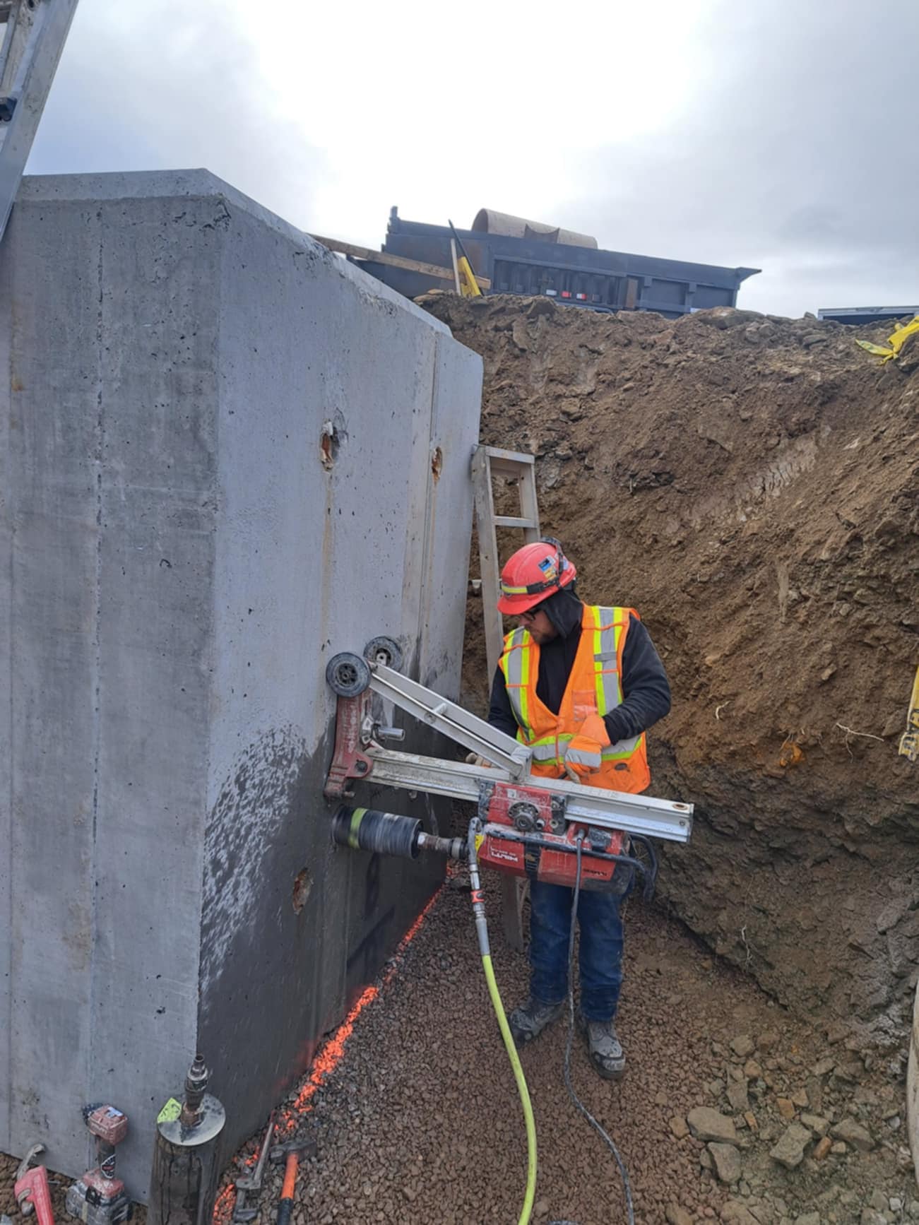 Images Precision concrete core and drilling