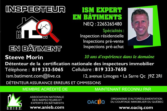 Images ISM Expert, Inspecteur en Bâtiment