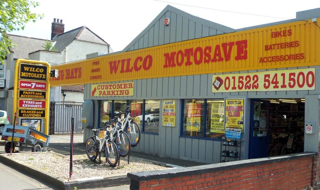 Outside Wilco Motosave at Wragby Road, Lincoln Wilco Motosave Lincoln 01522 541500