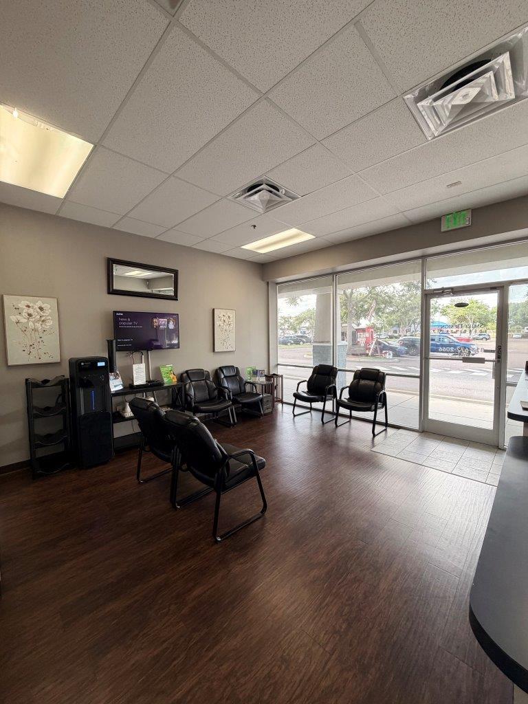 Waiting area, Smile Design Riverview. 
