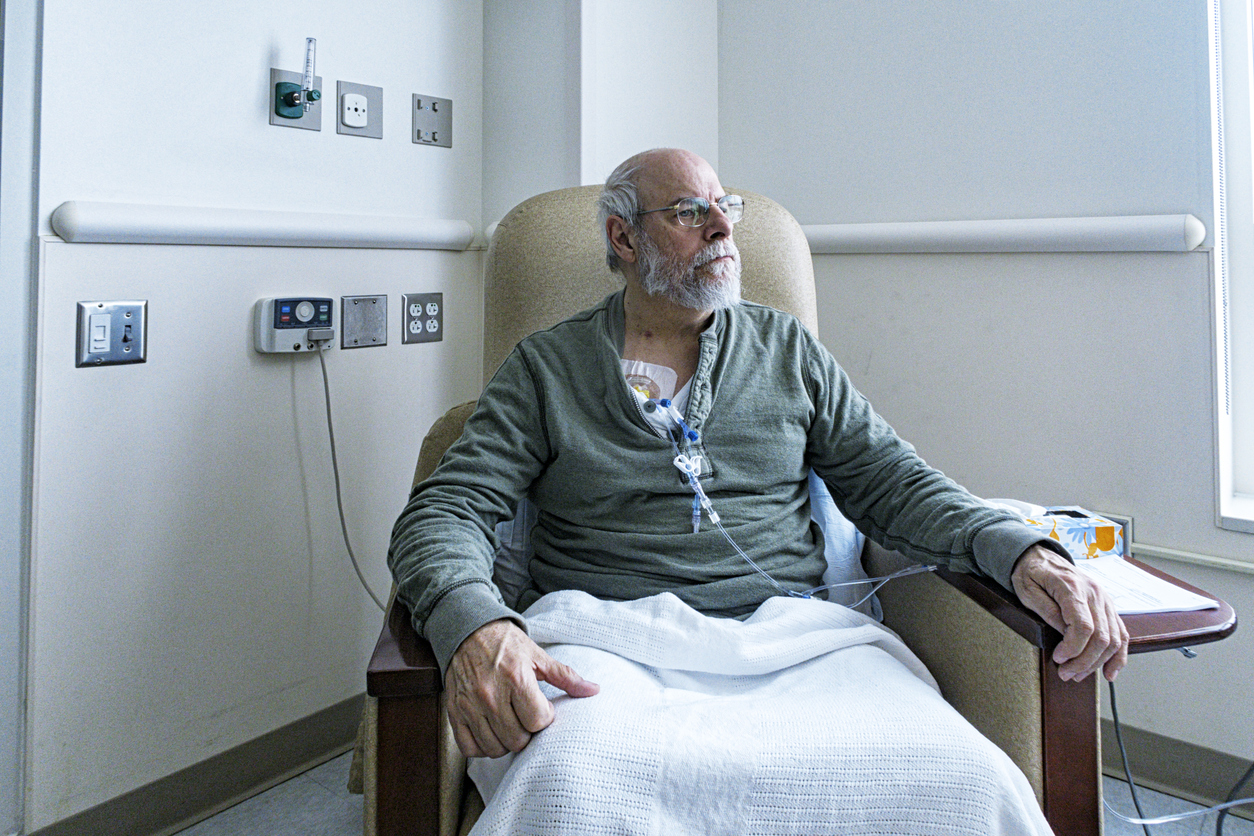 Patient receiving chemotherapy