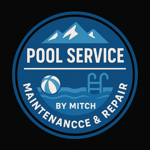 Pool Service, Maintenance and Repair by Mitch Logo