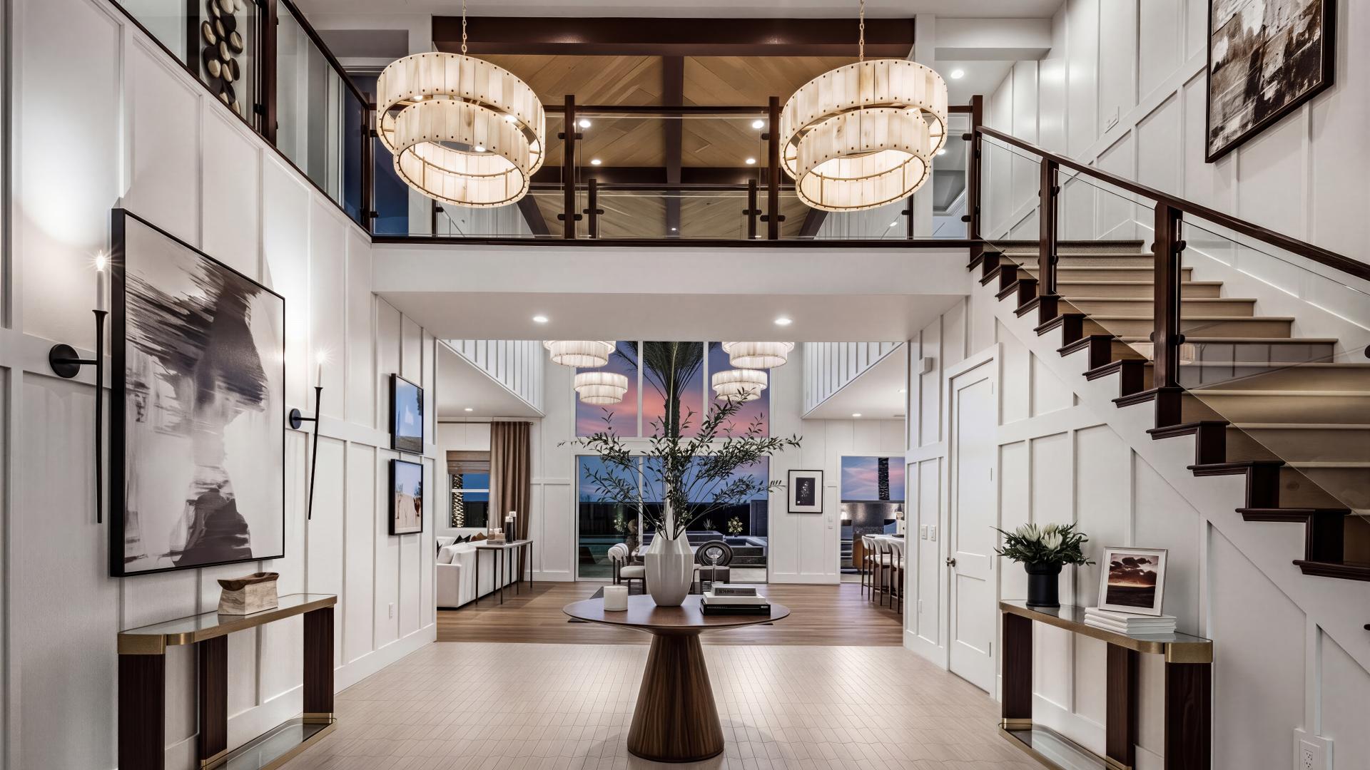 Stunning two-story foyer 