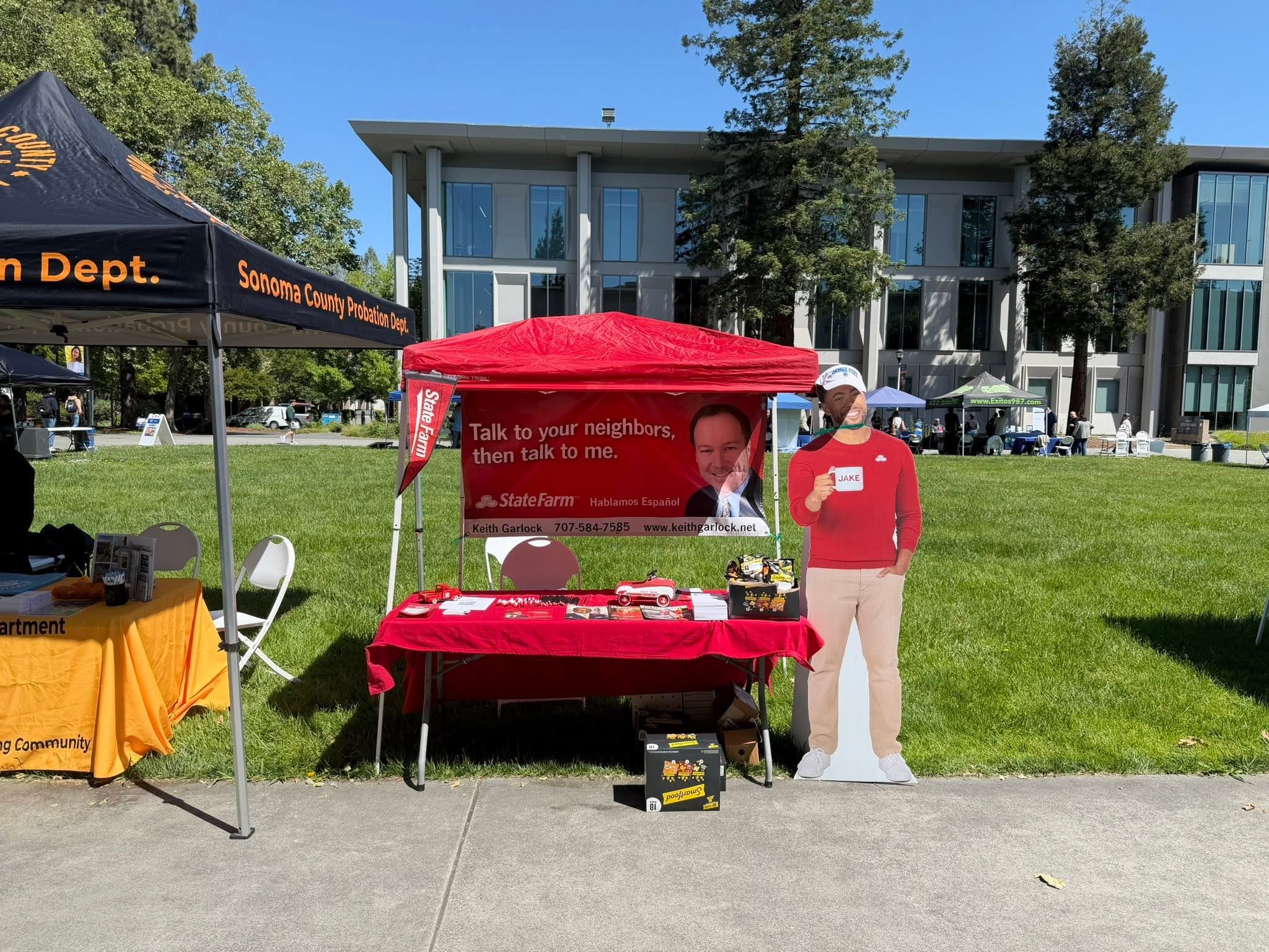 Spending the day at the Sonoma State Career Fair. We have an opening for an entry level team member and are enjoying meeting students on this beautiful campus. It is a great day to connect with the community.