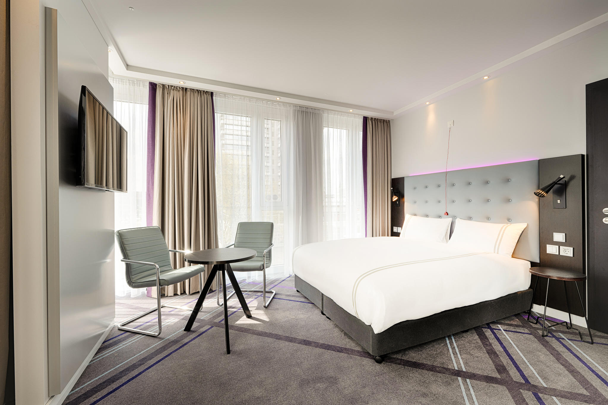 Premier Inn Berlin Alexanderplatz hotel  accessible room with lowered bed
