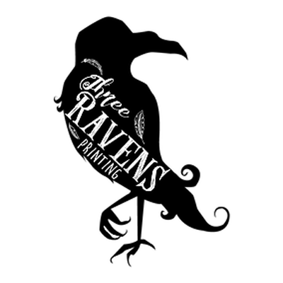 Three Ravens Printing Logo