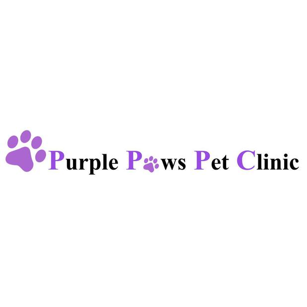 Purple Paws Pet Clinic Logo