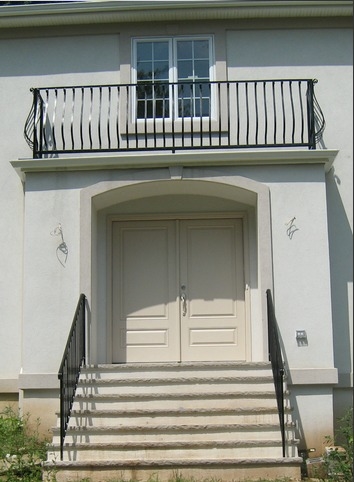 Iron Balcony Railing + Iron Stair Case Railing