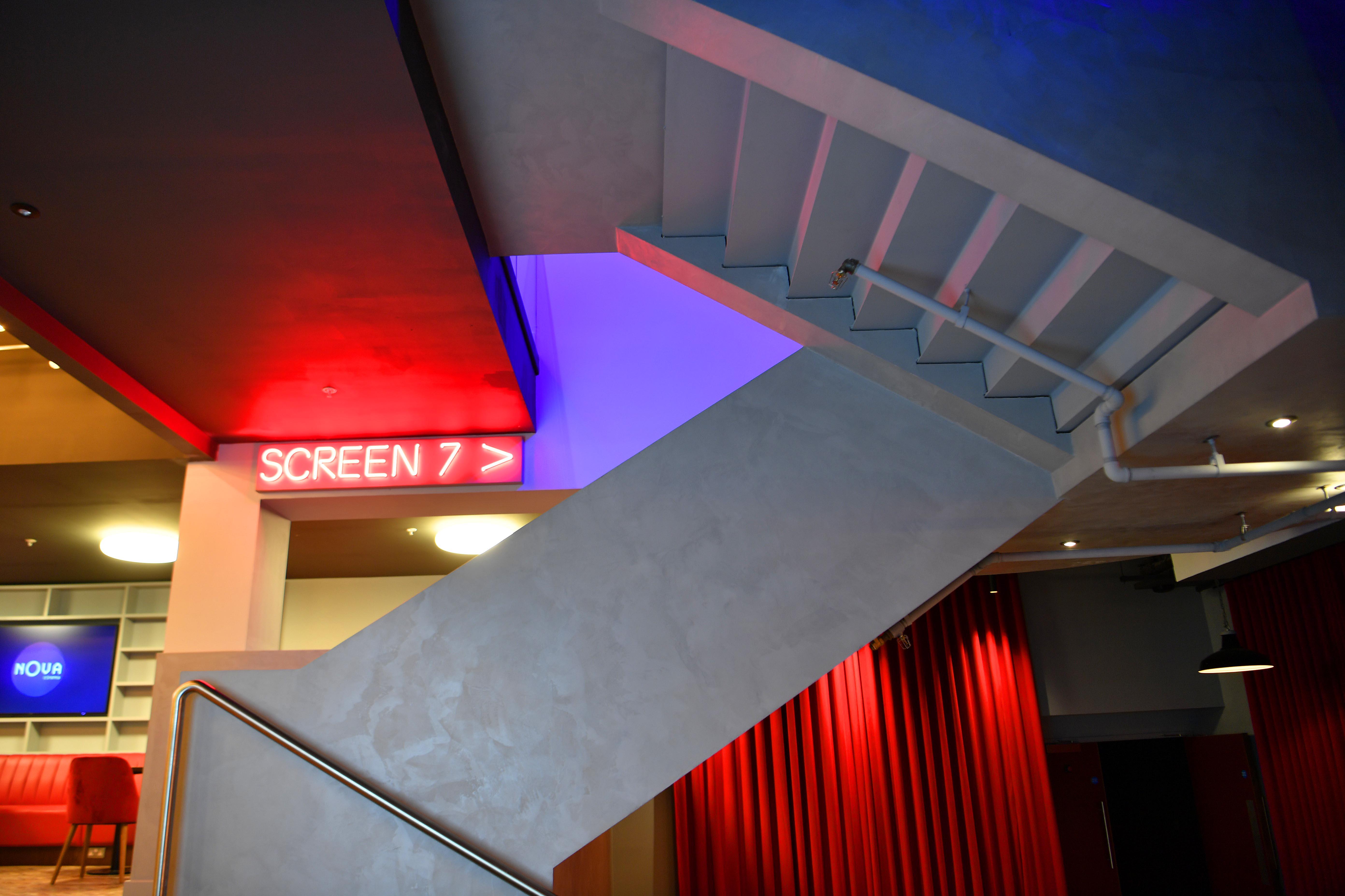 Staircase at Nova Cinema Nova Cinema Woking 03330 096690