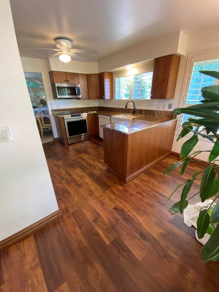 New kitchen counters, faucet, floors, cabinets