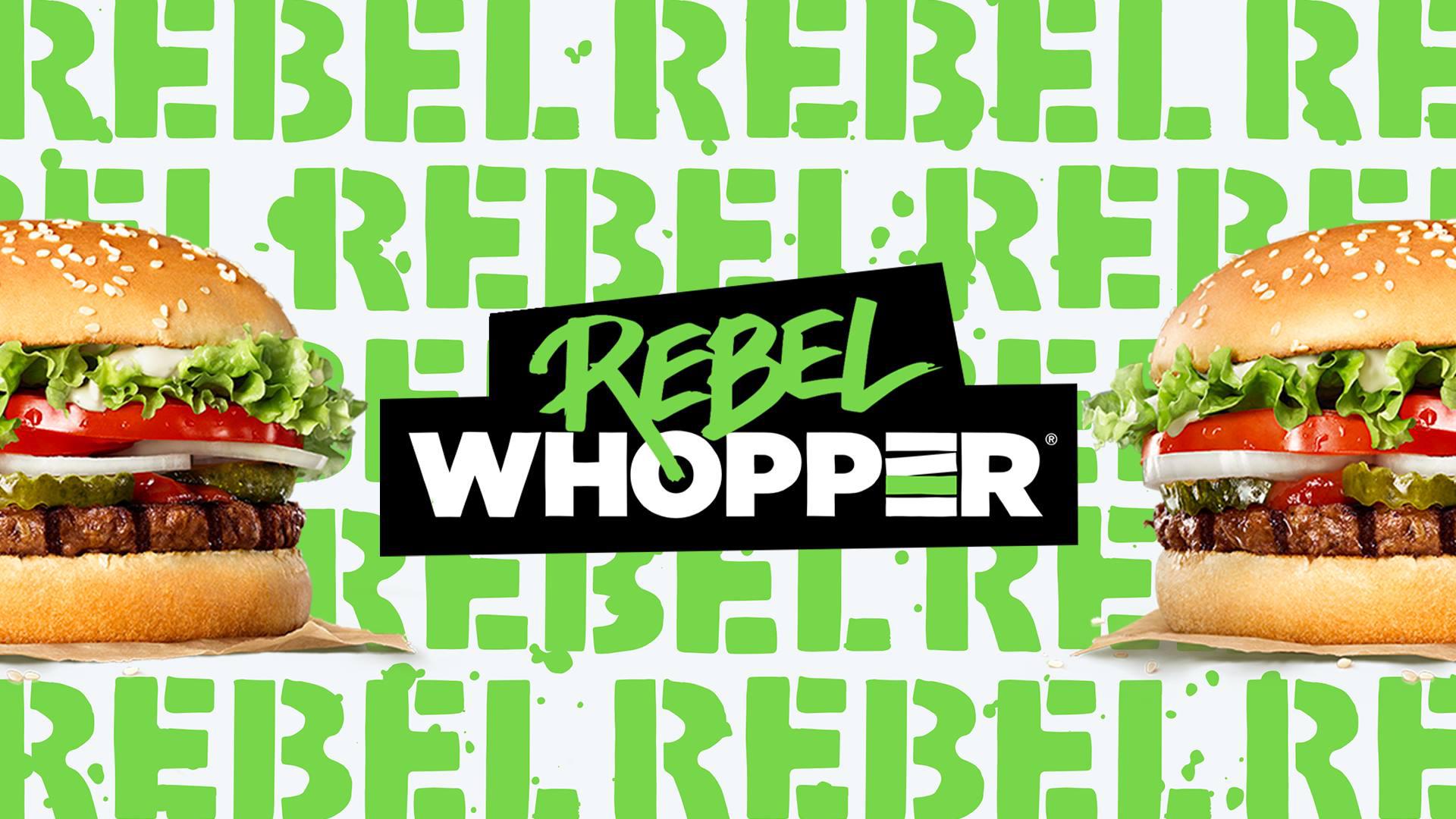 Rebel Whopper Burger King Poole 01202 736761