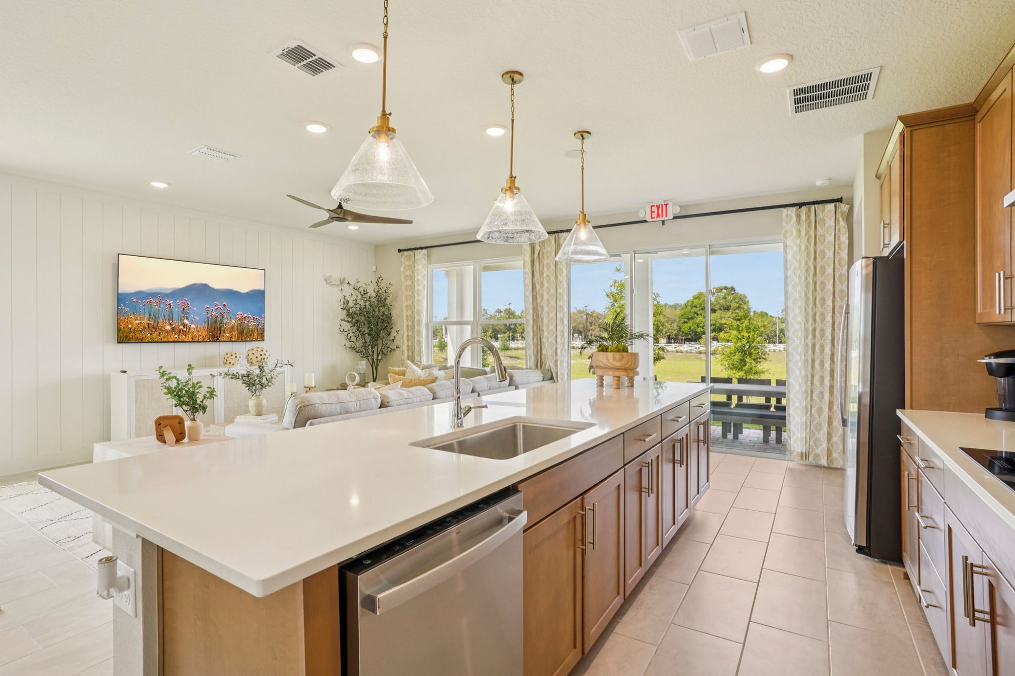 Kitchen of the DRB Homes Trailside Model Home the Sweetgum Floor Plan located in Charming Mount Dora, Florida