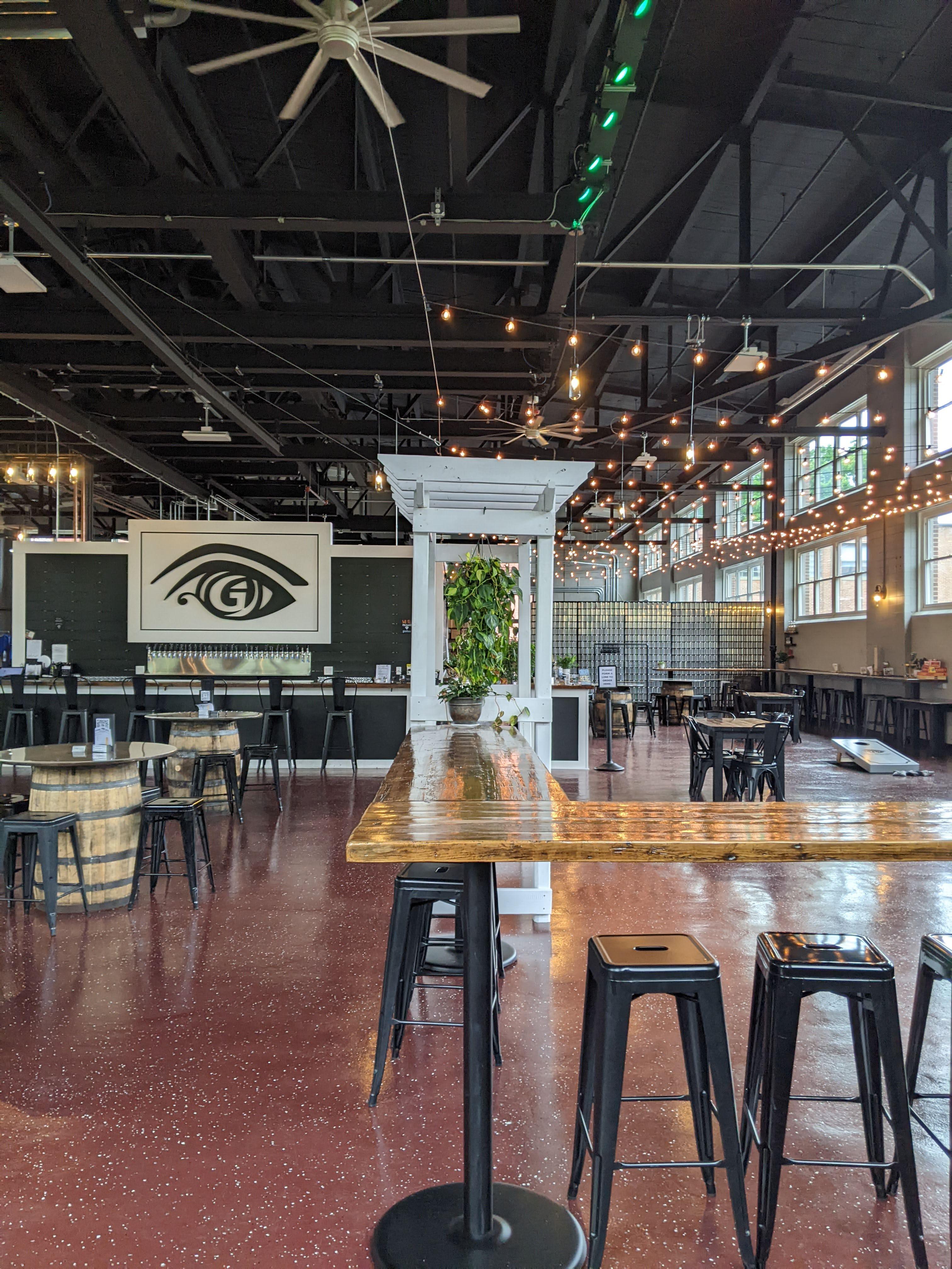 Spacious Taproom at Great Awakening Brewing in Westfield MA