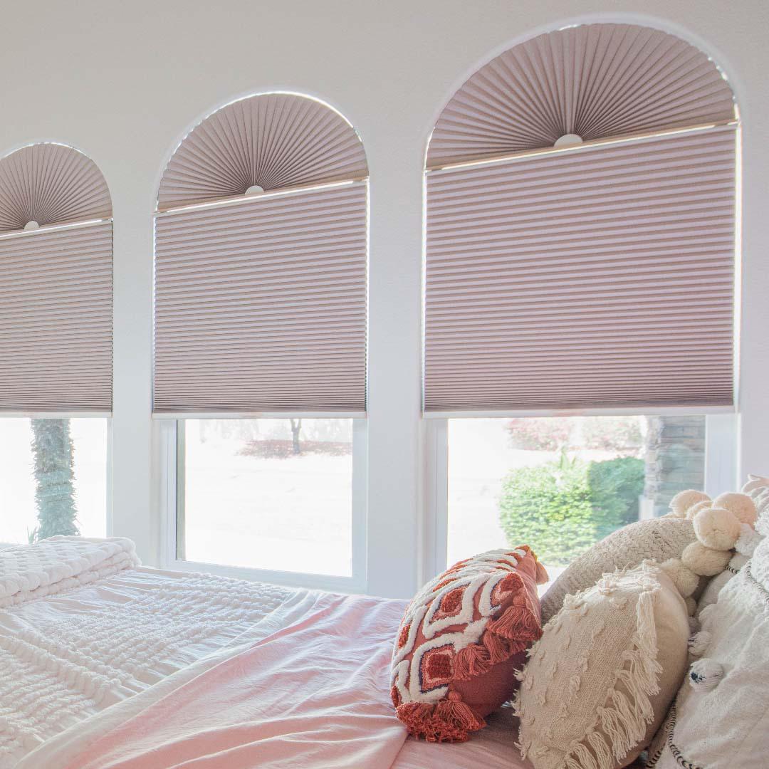 Cellular shades are so much more than just a window treatment. They're energy-efficient, lightweight, and highly customizable to fit the needs of any space. Cellular shades come in a wide range of light-filtering options - from translucent to blackout - and can be sized to fit uniquely shaped window