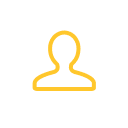 Silhouette with interconnected lines icon.